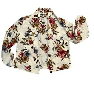 Love tree‎ Floral Open Front Jacket